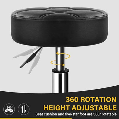 1 Heavy Duty Rolling Stool with Wheels Hydraulic Lift