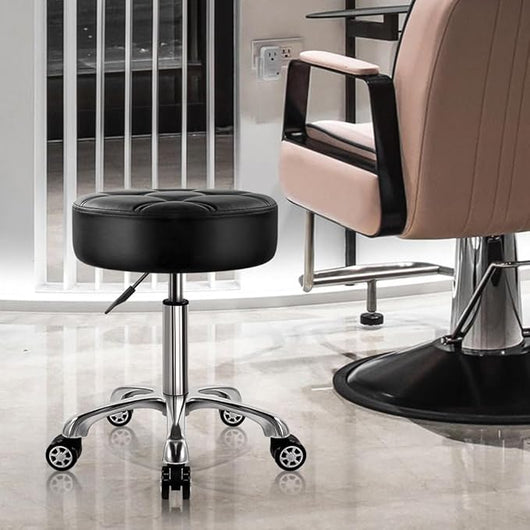 1 Heavy Duty Rolling Stool with Wheels Hydraulic Lift