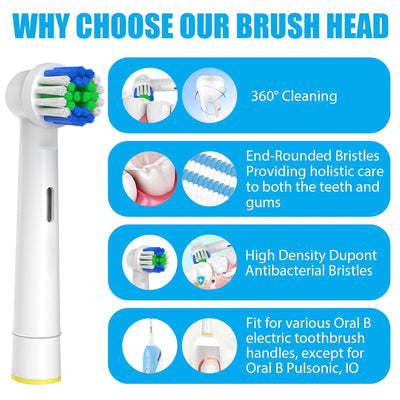 12 Pcs Replacement Toothbrush Heads Compatible with Oral B Braun