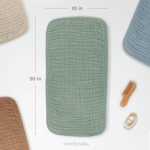 20" x 10" Muslin Burp Cloths